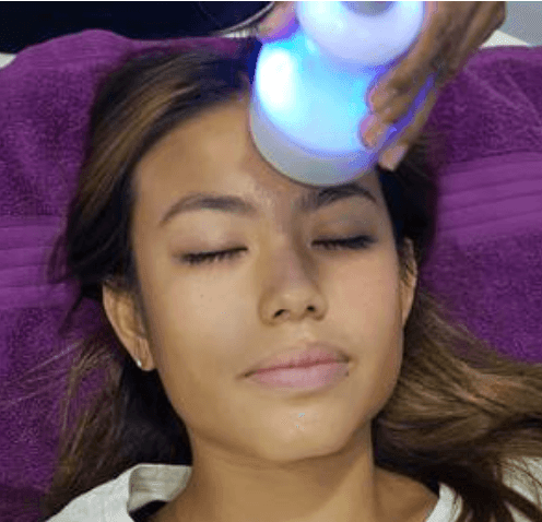 A women doing Cryoskin Lifting to boost collagen, tighten skin, reduce fine lines and wrinkles