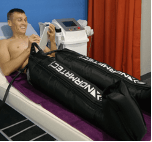 Sport recovery compression massage for sport people
